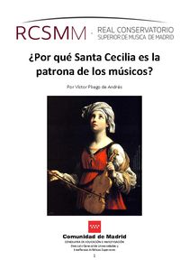 ¿Por qué Santa Cecilia es la patrona de los músicos? Por Víctor Pliego de Andrés (2 MB, en PDF)