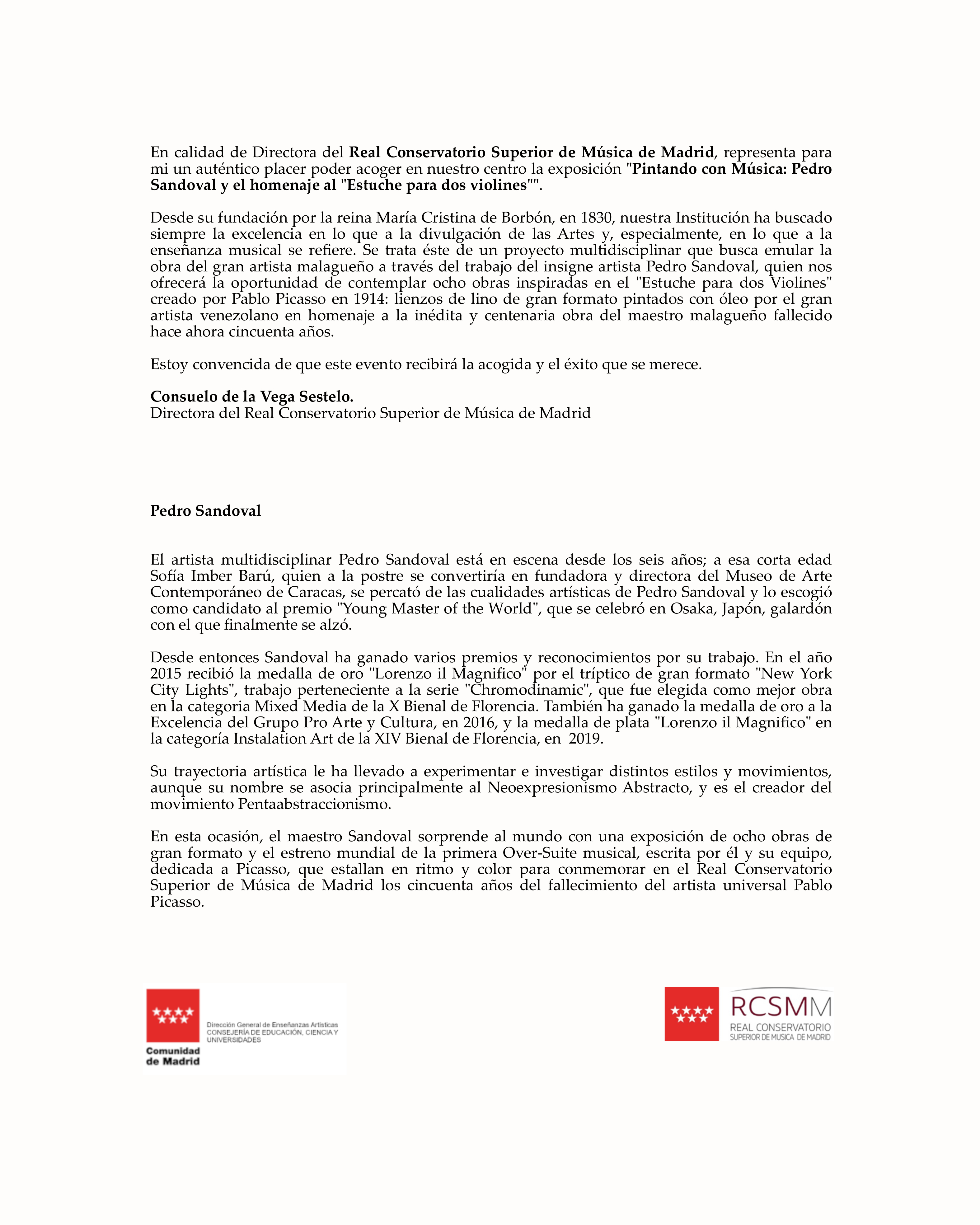 Cartel entrada Sandoval