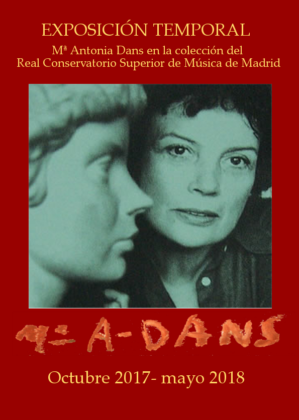 Cartel exposición Mª Antonia Dans, 2017-2018